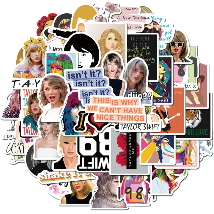 50PCS%20Singer%20Taylor%20Swift%20Stickers%20PVC%20Waterproof%20Different%20Decals%20For%20DIY%20Stationery%20Scrapbooking%20Guitar%20Laptop%20PS4%20Skateboard%20Stickers%20for%20Girls%20Boys%20Gifts%20-%20Image%206