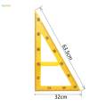 Large Math Geometry Ruler Angle Measurement Big Geometry Measurement Tool Math 60 degree triangle. 