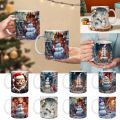 Creative 3d Ceramic Mug Space Design Snowman Santa Coffee Cup Tea Milk Mug S For Kids Adults. 