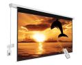 Motorised Projector Screen, 150 Inches Diagonal, 4:3 Ratio 8 Ft x 8 Ft Supports 1080P-UHD-3D-4K Technology, Cordless Remote 8x8 Feet. 