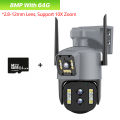 Security Camera Outdoor,10X Optical Hybrid Zoom/3 Lens Surveillance Camera Support Color Night Vision,Human Detection,Auto-Tracking,2-Way SD Card/Cloud Storage With Free 32GB SD Card. 