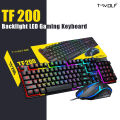 T-Wolf Tf200 Mechanical Feel RGB Gaming keyboard and Mouse Combo - High Quality Backlight LED Gaming Keyboard. 