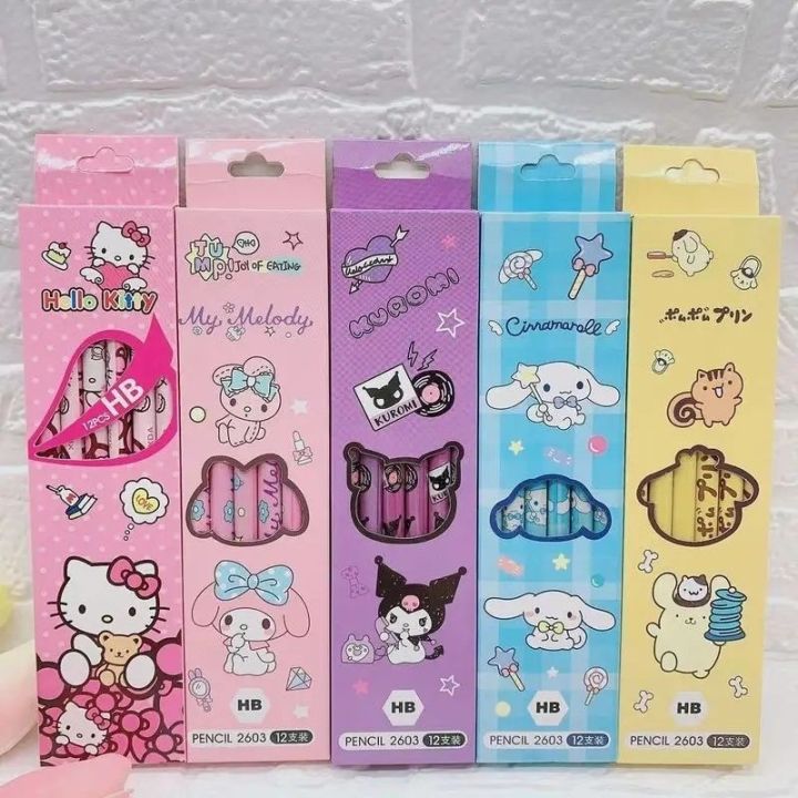 %E3%80%90ZOSR%E3%80%9112%20Pieces/set%20Sanrio%20Pencil%20Cute%20Hello%20Kitty%20Kuromi%20Cinnamoroll%20My%20Melody%20Students%20Stationery%20HB%20Black%20Write%20Draw%20School%20Children%20Boxed%20PenGift%20-%20Image%203