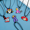 The Amazing Digital Circus Necklace Anime TADC Pomni Jax Caine Ragatha Pendant Necklace For Women Men Cosplay Jewelry Gift. 