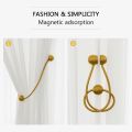 1 Pair Magnetic Curtain Tiebacks Decorative Rope Holdback Holder. 