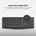 FANTECH GO K211 Smooth Typing Keyboard 104 Keys Spill Resistant Keyboard. 