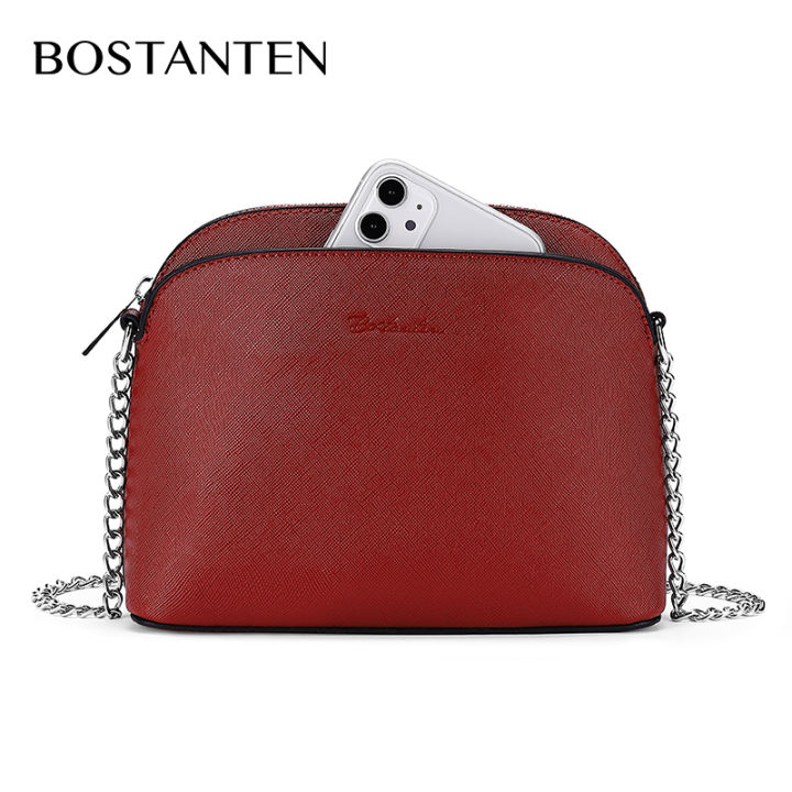BOSTANTEN%20Women's%20Shoulder%20Bags%20For%20Women%20PU%20leather%20%20Zippers%20Sling%20Bag%20Pack%20-%20Image%204