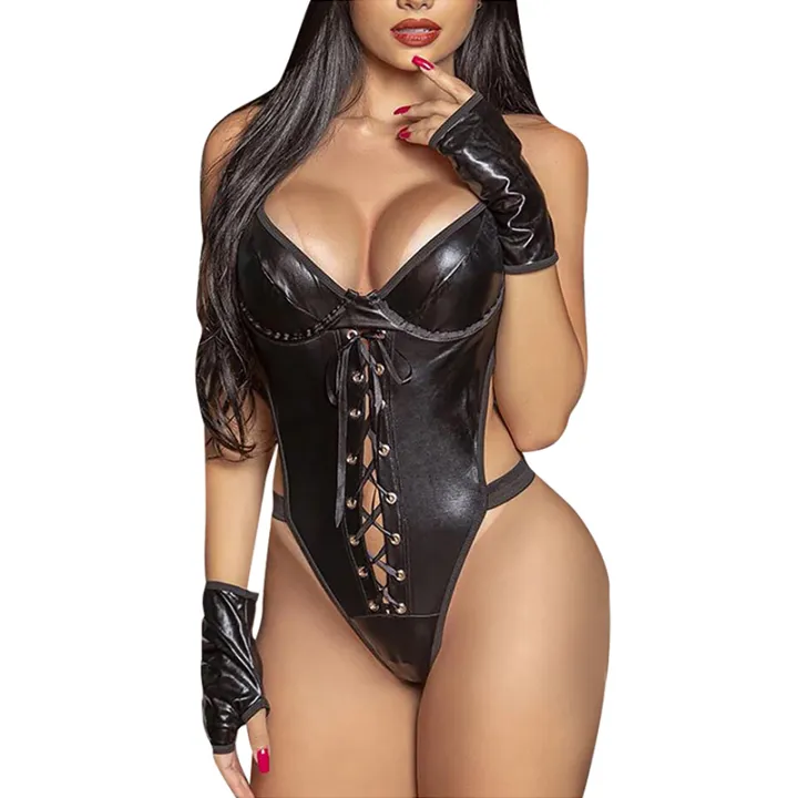 Lingerie%20Woman%20Latex%20Leather%20Cosplay%20Costumes%20Xxx18%20Hohappyt%20Girl%20Full%20Size%20Backless%20V%20Neck%20Bodysuit%20Out%20Corsets%20-%20Image%204