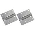 Self Closing Door Hinge, 2 Pack 4 Inch Heavy Duty Square Stainless Steel Mortise Spring Automatic Closer Hinge Hardare. 