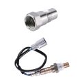 1Pcs Oxygen O2 Sensor Spacer Adapter & 1X Lambda O2 Oxygen Sensor Up/Downstream for Toyota Camry 4Runner Solara FJ. 