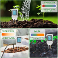 3in1 Soil PH Meter PH Tester withBacklit LCD forPlants Dual Probe Digital Soil Meter ForLawn. 