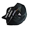 Adjustable Baseball Cap with Sun Visor - Black. 