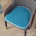 Cushion Chair Sand Plaid Talk Red Chair Nail Chessboard Net Horse Hair Chair Business Contact Pad Makeup Semicircle Hoof ins{〝. 