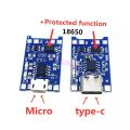 TP4056 Lithium Battery Charger and Protection board Module 18650 Arduino Charging Board with Protection Dual Function Micro USB 5V 1A TP4056. 