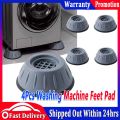 SHOCK PAD 4 Pcs Noise Cancelling Washing Machine Support Pads, Washer and Dryer Anti-Vibration Pads, Slip Anti Vibration and Noise Reducing Rubber Washing Machine Feet Pads. 