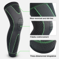 【HOT】 1PC Non-Slip Knee Pads Elastic Long Leg Sleeve Bandage Pressurized Knee Pads Running Sports Warm Leg Protection Accessories. 