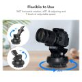YT1200 Motorized Pan Tilt Head 2-axis Panoramic Head 360� Rotation Panoramic Tripod Head - black. 