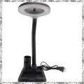 LED Magnifying Lamp 5X 10X Magnifier with Light Table and Desk Lamp Floor Stand Adjustable Magnifying Magnifier Glass for Reading, Repairing (Black) US PLUG. 