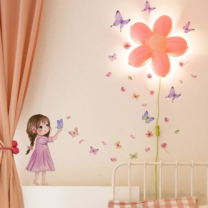 Wall%20Stickers%20Cute%20Girl%20Butterflies%20for%20Bedroom%20Removable%20Decals%20PVC%20Peel%20and%20Stick%20Decor%20Girls%20Room%20living%20room%20decoration%20-%20Image%205