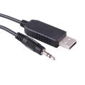 Super Fit Freesat V8 Update Flash Cable Ftdi Usb To 3.5mm Audio Jack Rs232 Serial Converter Adapter Cable. 