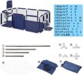 life mart Large 6 months-5 Years Old Mesh Rectangle Doorway Soft Playpen Baby Nap Safety Toy Fence Blue |L3. 