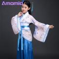 Kids Hanfu Dress Traditional Chinese Hanfu Dress for Kids Adjustable Belt Long Sleeve Perfect for Stage Performance Cosplay Southeast Asian Buyers' Favorite. 