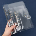 A5/A6/A7 Transparent PVC Clip File Folder Notebook Loose Leaf Ring Binder Planner Agenda School Office Supplies 1Pcs. 