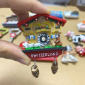 Customized Fridge Magnet Switzerland World Tourist Souvenir European Country Attraction Magnetic Refrigerator Sticker Home Decor. 