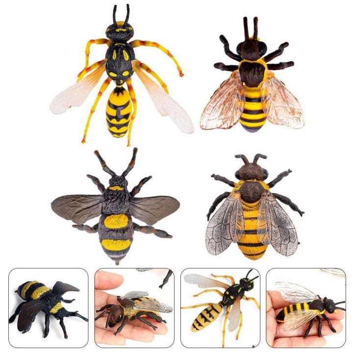Fake Bee Insect New Plastic Bee Ornaments Bees Tool Simulated Lifelike Model Household ...