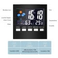 LCD Digital Hygrometer Thermometer Temperature Humidity Meter Room Indoor Clock. 