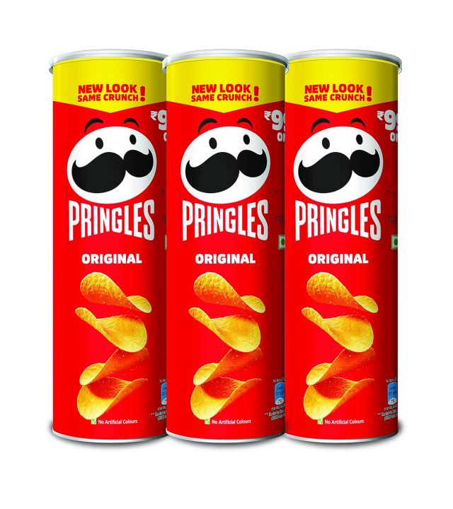 Kellogg's Pringles Original, 3 x 107 g (FROM INDIA) SAB