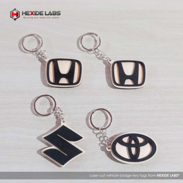 Vehicle Logo Key Tags with Key Chain
