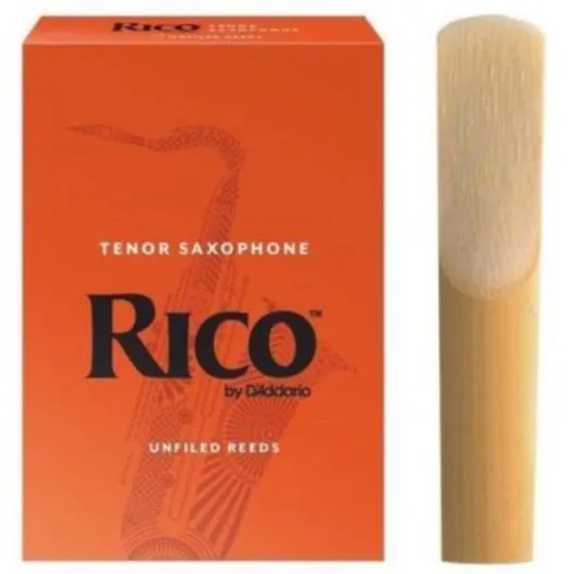1 PC D’Addario Woodwinds - 2.5 Rico Tenor Sax Reeds - Tenor Saxophone Reeds - Tenor Reeds Crafted for Beginners, Students, Educators - reed tenor reed Strength 2.5