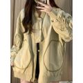 Spring and Autumn Jacket Japanese Style Workwear All-Match Fashion 2024 Pilot Female New Shell Jacket Retro Student Coat Top. 