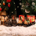 Snowman Christmas Gift Santa Claus Train Santa Claus Music Box Indoor Christmas Decorations Christmas Decorations Christmas Decor Christmas. 
