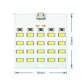 GreenElectric LED Emergency LED 10W , Standby 5V 430mA~470mA Mirco Usb 5730 LED lighting panel. 