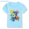 New 3th-9th Birthday Gift for Boys Tshirt Astronaut Satellite Sunshine Graphic Print T Shirt Kids Clothes Summer Blue T-Shirt. 
