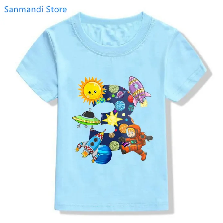 New%203th-9th%20Birthday%20Gift%20for%20Boys%20Tshirt%20Astronaut%20Satellite%20Sunshine%20Graphic%20Print%20T%20Shirt%20Kids%20Clothes%20Summer%20Blue%20T-Shirt%20-%20Image%202