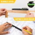 Mens Gifts for Christmas, 9 in 1 Multi Tool Pen Set, Gadgets for Mens Stocking Stuffers for Dad Grandpa Gifts Easy to Use Yellow+Black. 