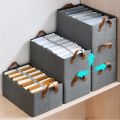 Clothes Storage Box Foldable Wardrobe Organizer and Storage Box Household Thickening and Wear-Resistant Clothing Finishing Box. 