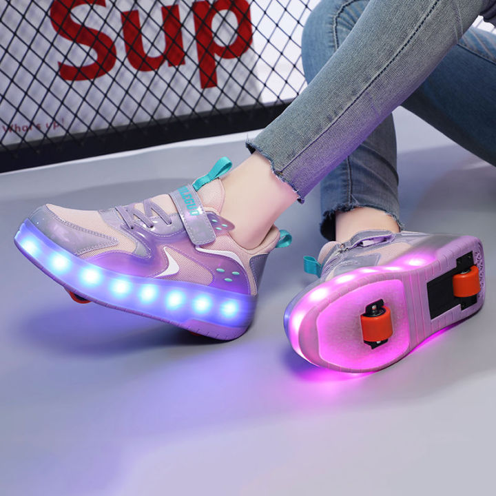 Heelys%20Skates%20Shrinkable%20Good-looking%20Boys%20and%20Girls%20Mesh%20Sneakers%20Students%20Summer%20Double%20Wheel%20the%20Skating%20Shoes%20-%20Image%207