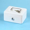 Mini Petty Cash Box Metal Coin Bank Lockable Security Money Safe Box with Lock Slot. 