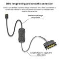 Coolmoon Excellent Wide Compatibility Rgb Controller Black Pc Fan Argb Controller Standard For Led Lighting Strip. 