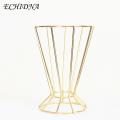 Modern Flower Stand Stunning Metal Flower Vase Stand for Weddings Home Decor Elegant Hollowed Design Perfect for Southeast Asian Buyers Flower Stand. 