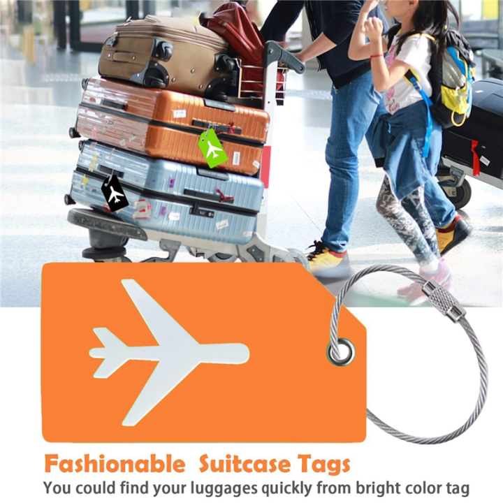 6%20Pack%20Luggage%20Tag%20for%20Suitcases%20with%20Loops,%20Baggage%20Handbag%20Tag%20Holder%20Set%20with%20Name%20ID%20Card%20-%20Image%204