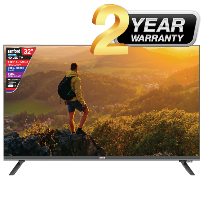 Sanford%2032"%20Slim%20Edge%20HD%20LED%20Digital%20TV%20-%20SF9506LED%20with%20Dolby%20Sound%20(2%20Year%20Warranty)%20+%20Free%20Sanford%20LED%20Torch%20SF-2665SL%20-%20Image%202