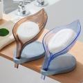 Leaf Shape Soap Box Bathroom Soap Holder Sponge Racks. 