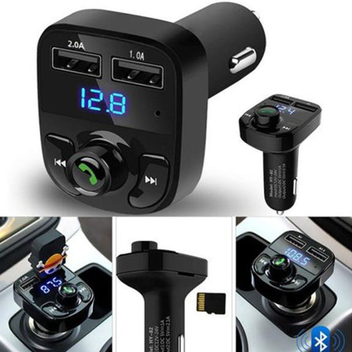 X8%20Bluetooth%20Handsfree%20FM%20Transmitter%20Modulator%20USB%20Car%20Kit%20Car%20Charger%20-%20Image%203