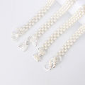 Ladies Pearl Waist Chain Rhinestone Pearl Decorative Belt Elegant Elastic Buckle Chain Waist Belts Sweet Dress Coat Girls Dress Waistbands Girdle. 