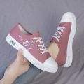 Women's Canvas Shoes Spring New Korean Style Versatile Schoolgirl Casual Shoes Soft-Soled Non-Slip Breathable Junior High School Student Sneakers. 